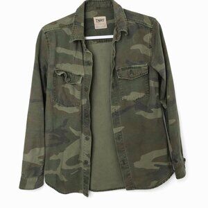 TNA Womens Camo Utility Button Down Shirt Jacket - Size Small
